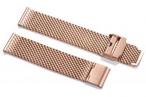 Edelwolle MESH/Milanese óraszíj, rosegold, 18mm